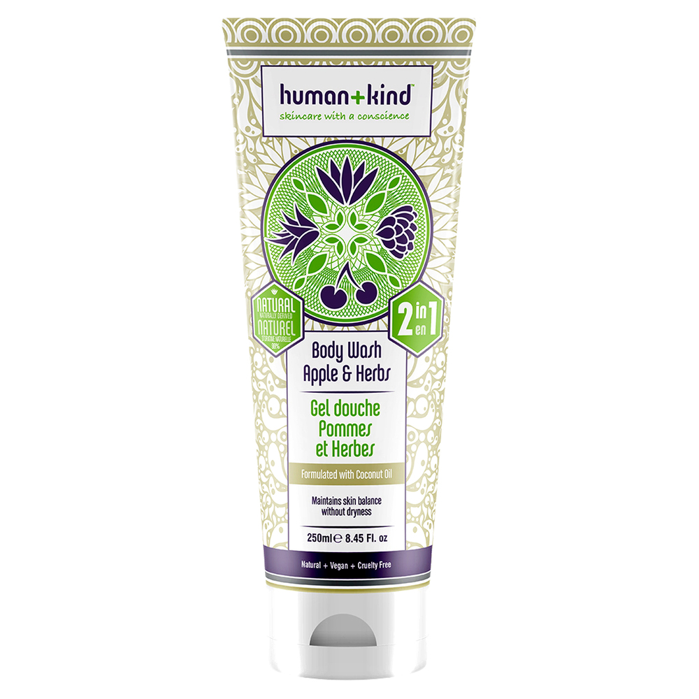 Body Wash - Apple and Herbs by Human+Kind for Unisex - 8.45 oz Body Wash